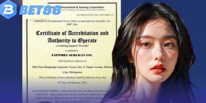 Giấy Phép Hoạt Động Bet88 Xác Thực Tính Hợp Pháp Rõ Ràng